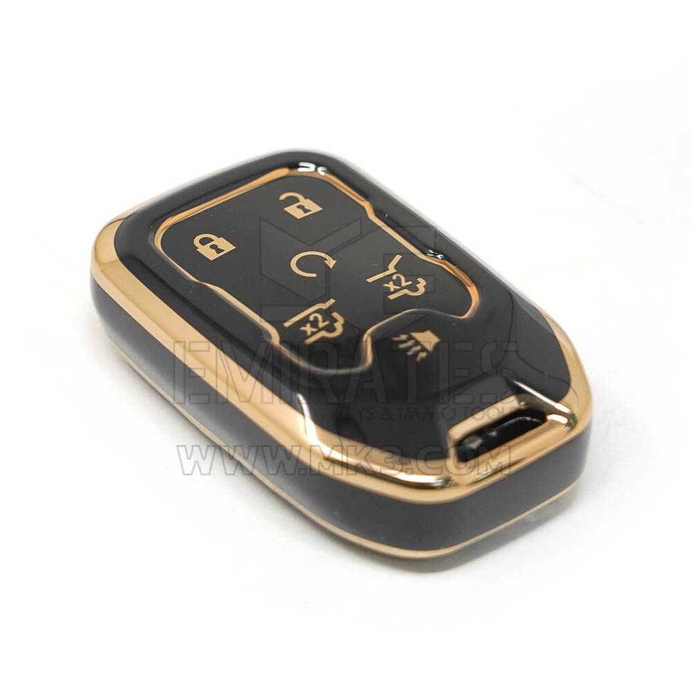 New Aftermarket Nano High Quality Smart Key Cover For GMC Remote Key 5+1 Buttons Black Color | Emirates Keys