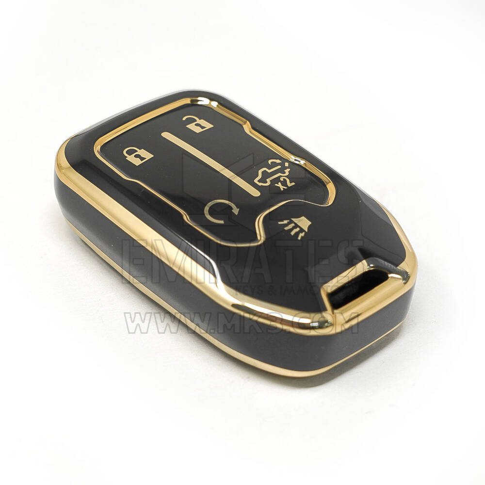 جديد ما بعد البيع نانو غطاء مفتاح ذكي عالي الجودة لمفتاح جي إم سي البعيد 4 + 1 أزرار اللون الأسود | الإمارات للمفاتيح