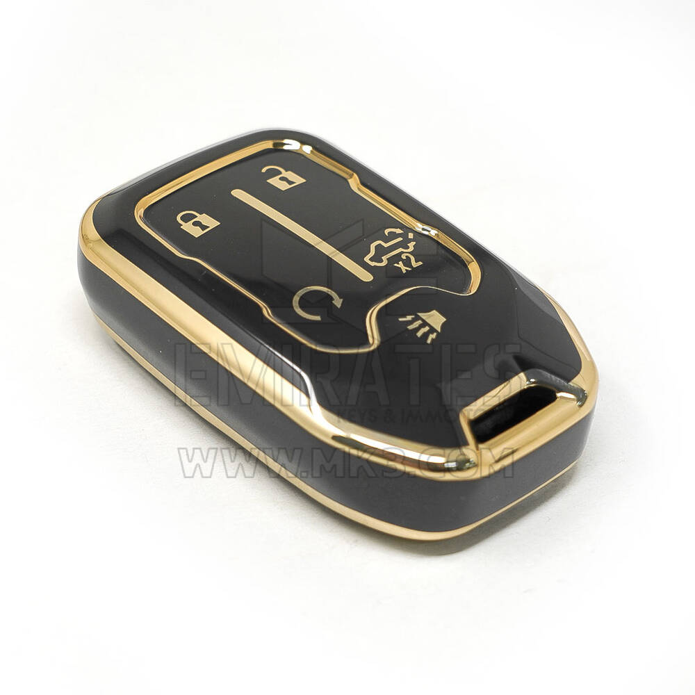 New Aftermarket Nano High Quality Smart Key Cover For GMC Remote Key 4+1 Buttons Black Color | Emirates Keys