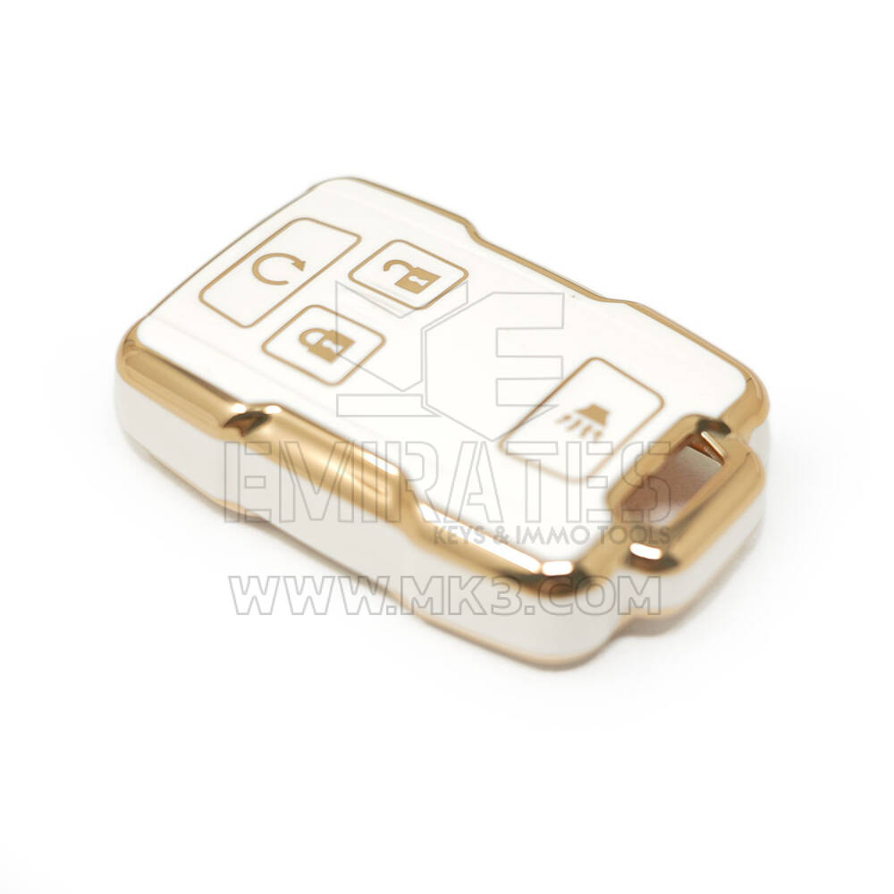 Nouvelle couverture de clé intelligente de haute qualité Nano de rechange pour clé à distance GMC 3 + 1 boutons couleur blanche | Clés Emirates