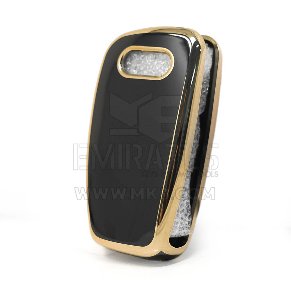 Nano High Quality Cover For Audi Flip Remote Key Black Color | MK3