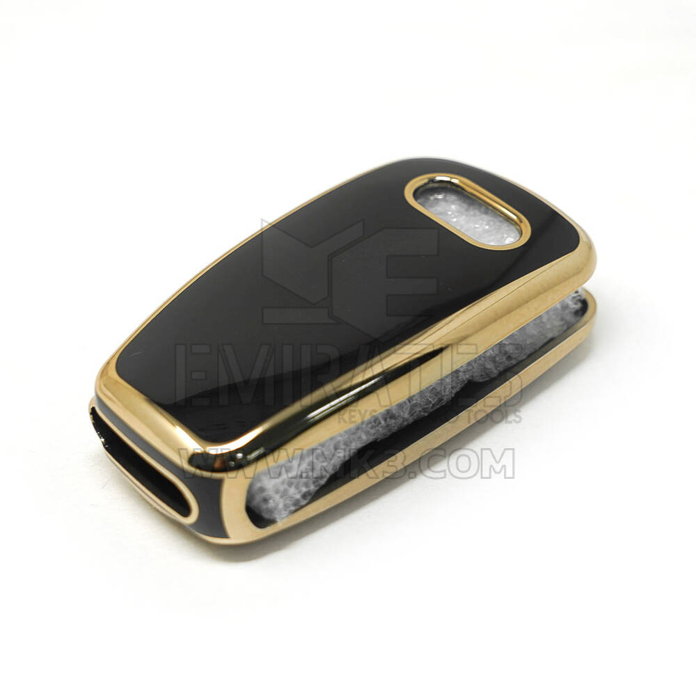 New Aftermarket Nano High Quality Cover For Audi Flip Remote Key 3 Buttons Black Color | Emirates Keys