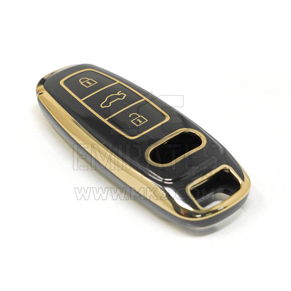 New Aftermarket Nano High Quality Remote Key Cover For Audi Remote Key 3 Buttons Black Color | Emirates Keys