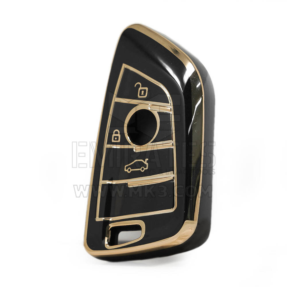 Nano  High Quality Cover For BMW FEM Remote Key 3 Buttons Black Color