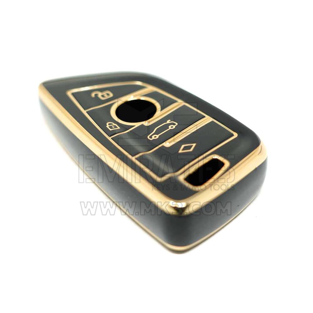 nueva cubierta de alta calidad nano del mercado de accesorios para bmw cas4 serie f llave remota 4 botones color negro | Claves de los Emiratos