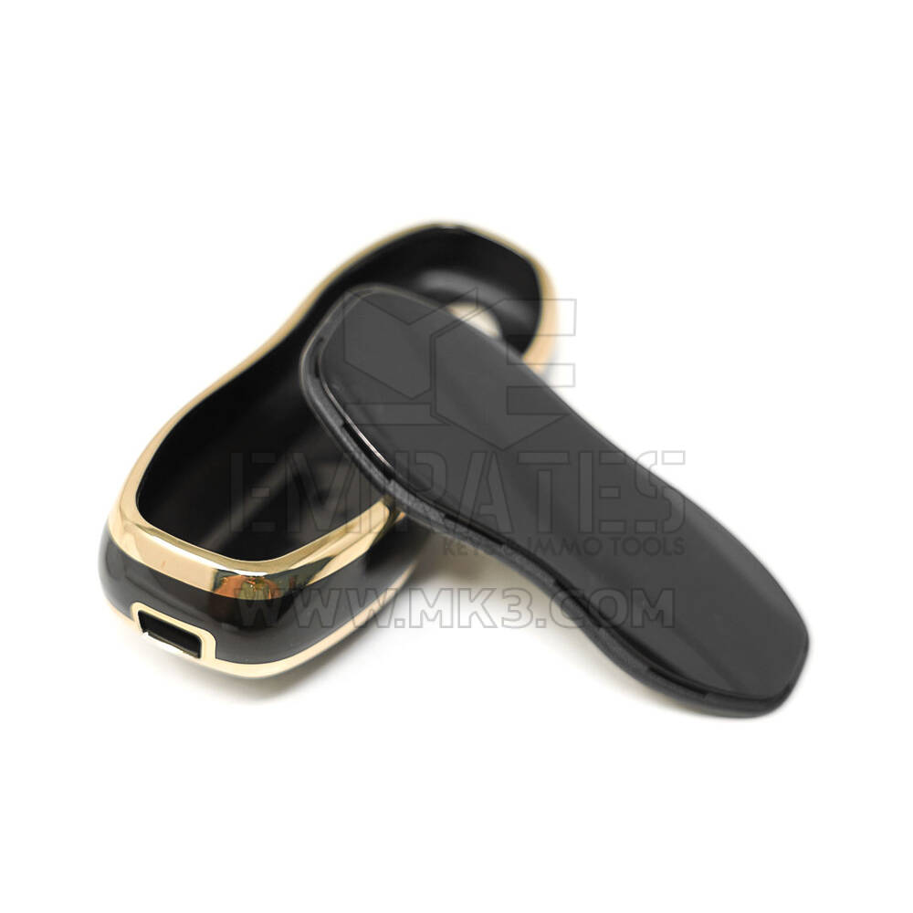 New Aftermarket Nano High Quality Cover For Porsche Remote Key 3 Buttons Black Color | Emirates Keys