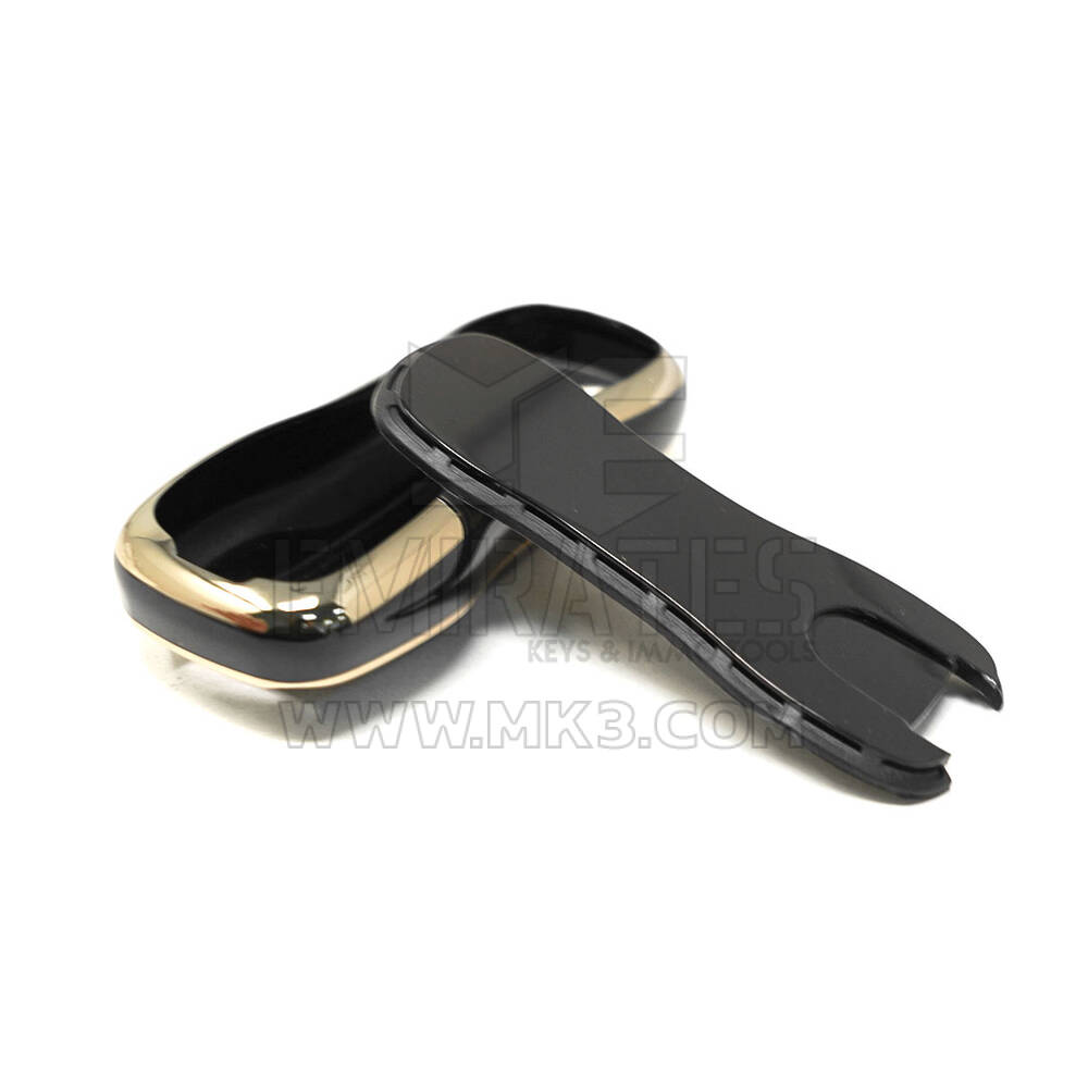 New Aftermarket Nano High Quality Cover For Porsche Cayenne Remote Key 3 Buttons Black Color | Emirates Keys