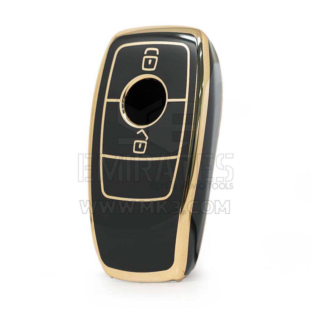 Cover nano di alta qualità per chiave remota Mercedes Benz serie E 2 pulsanti colore nero