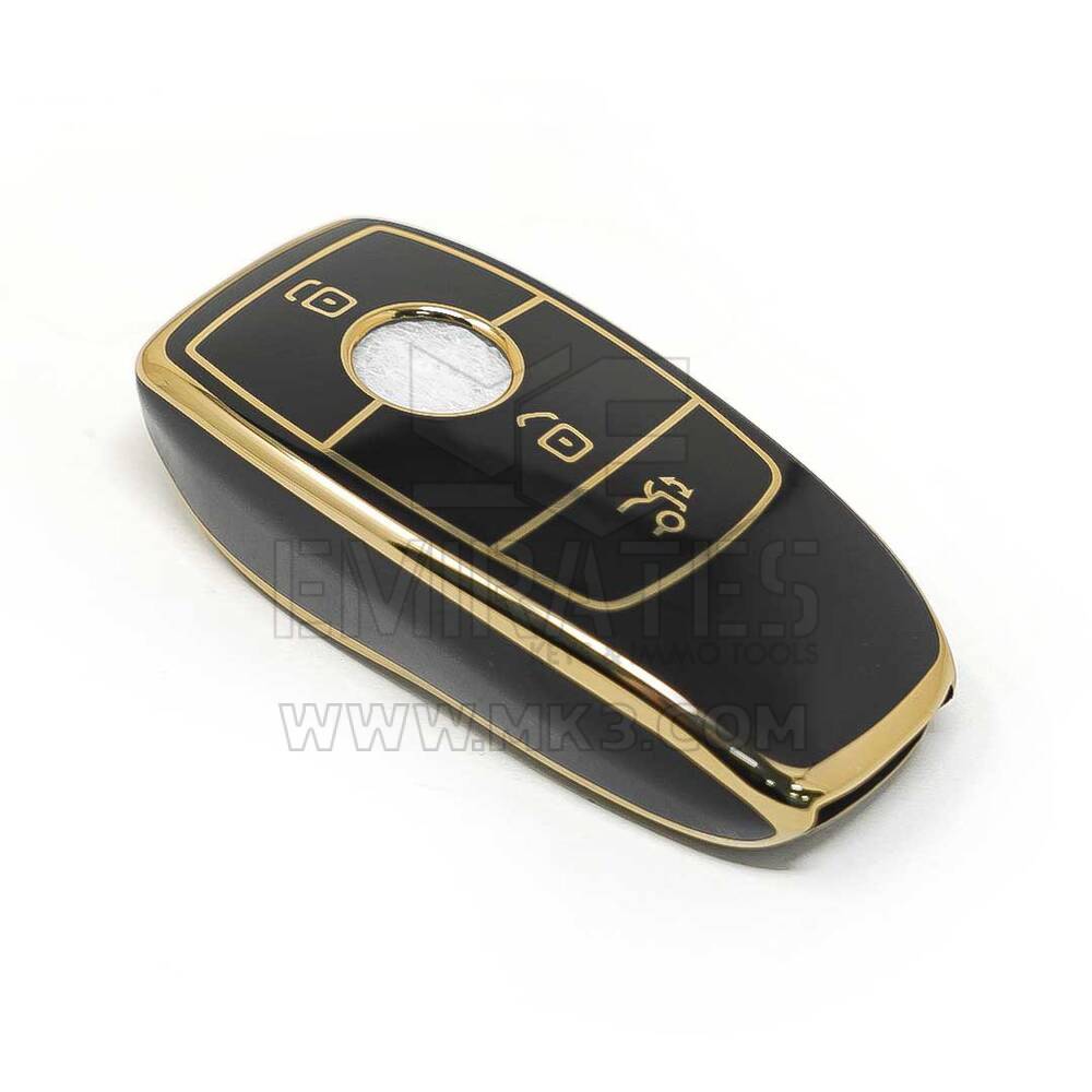 nueva cubierta de alta calidad nano del mercado de accesorios para mercedes benz serie e llave remota 3 botones color negro | Claves de los Emiratos