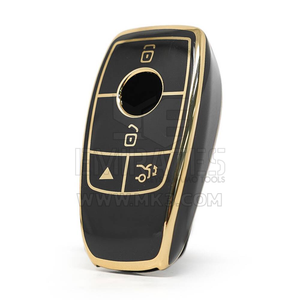 Cover Nano di alta qualità per chiave remota Mercedes Benz serie E 4 pulsanti colore nero