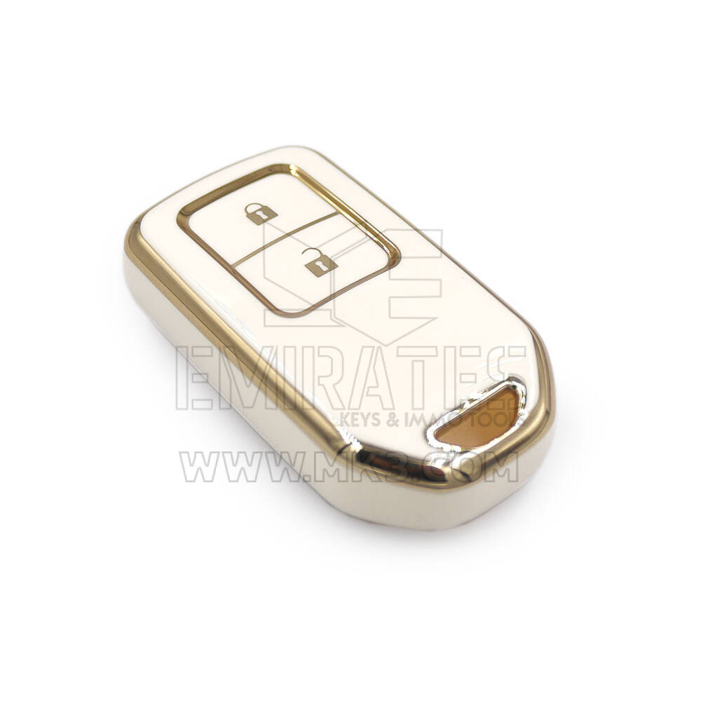 Nueva cubierta de alta calidad Nano del mercado de accesorios para llave remota Honda 2 botones Color blanco | Claves de los Emiratos