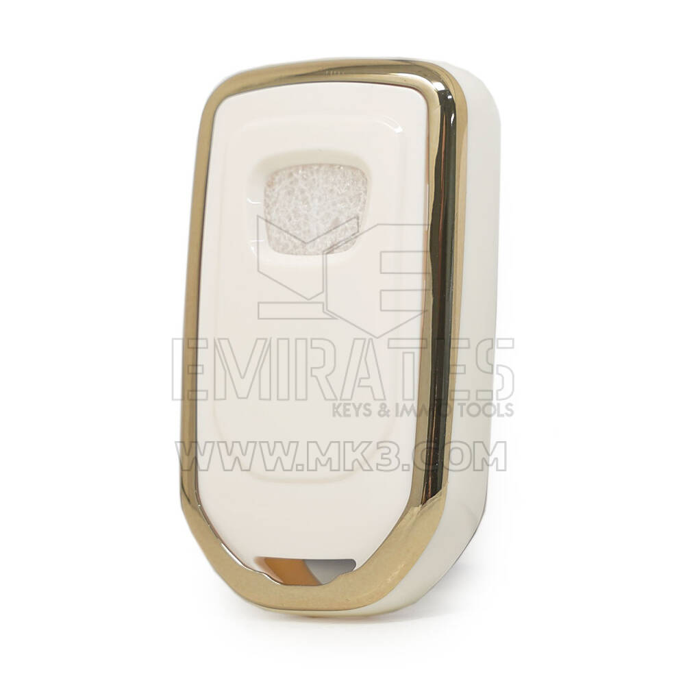 Capa Nano Para Honda Remote Key 4 Botões Cor Branca | MK3