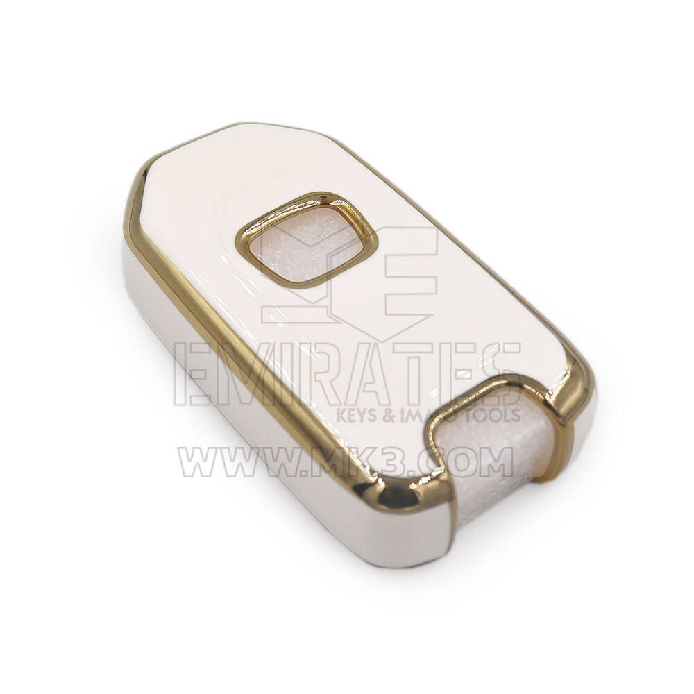 New Aftermarket Nano High Quality Cover For Honda Flip Remote Key 3 Buttons White Color | Emirates Keys