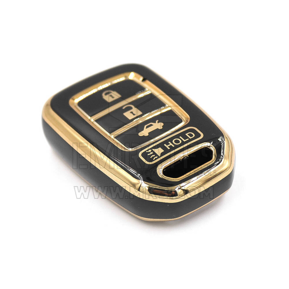 nueva cubierta de alta calidad nano del mercado de accesorios para honda cr-v llave remota 3 + 1 botones color negro | Claves de los Emiratos