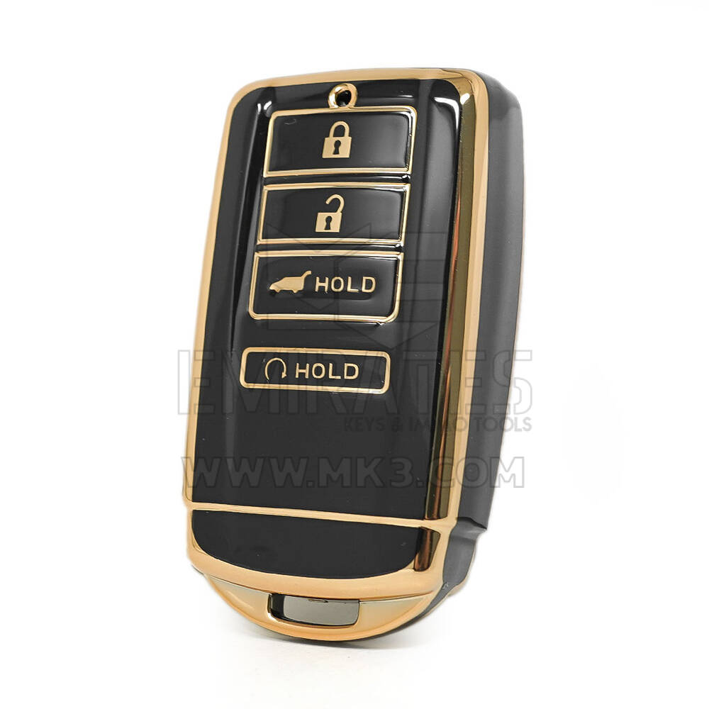 Capa Nano de alta qualidade para Honda HR-V Remote Key 4 Botões Auto Start Cor preta