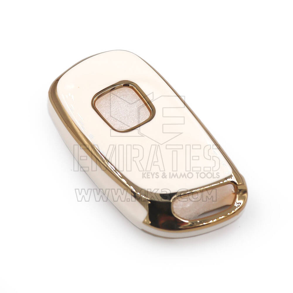 New Aftermarket Nano High Quality Cover For Peugeot Flip Remote Key 3 Buttons White Color | Emirates Keys