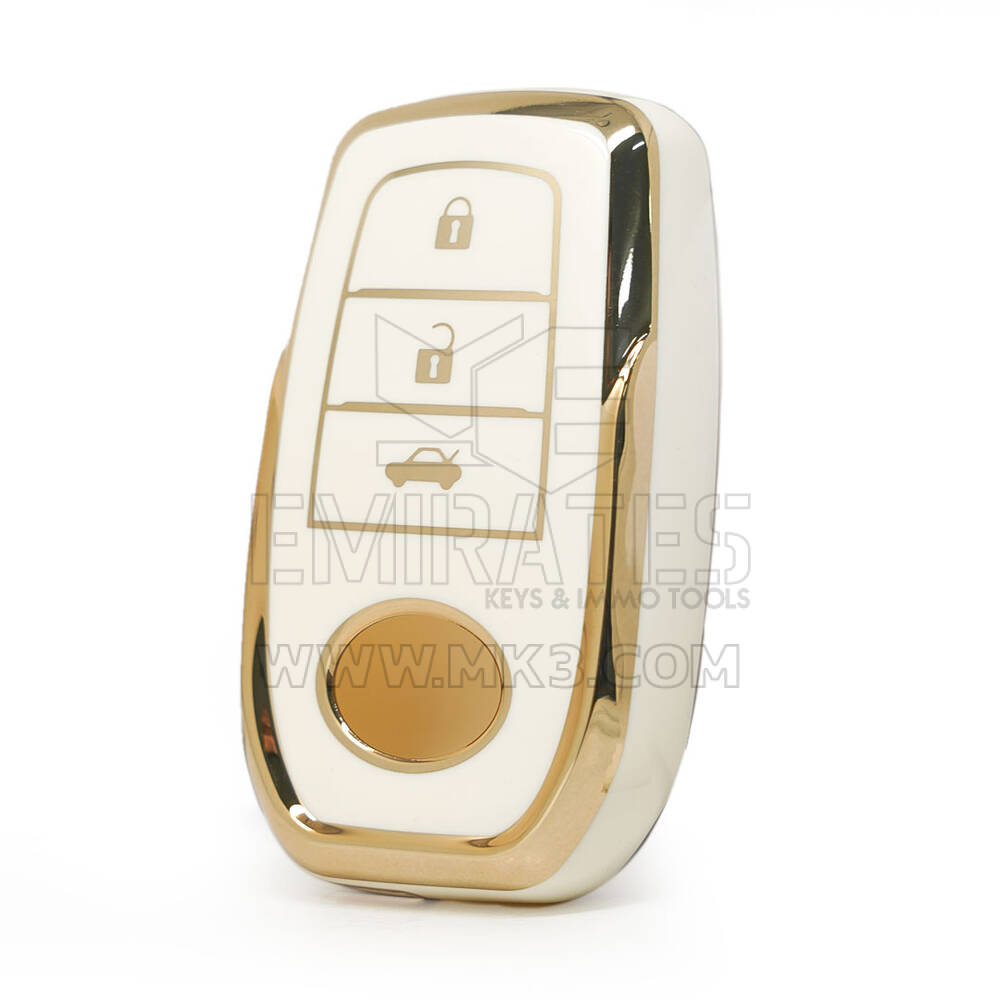 Nano Cover di alta qualità per chiave telecomando Toyota 3 pulsanti colore bianco