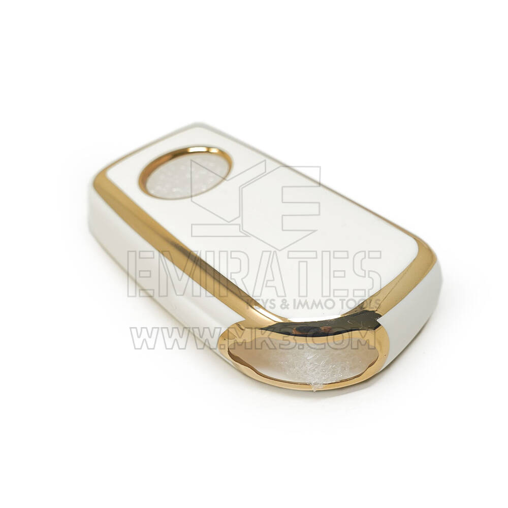 New Aftermarket Nano High Quality Cover For Toyota Flip Remote Key 3 Buttons White Color | Emirates Keys