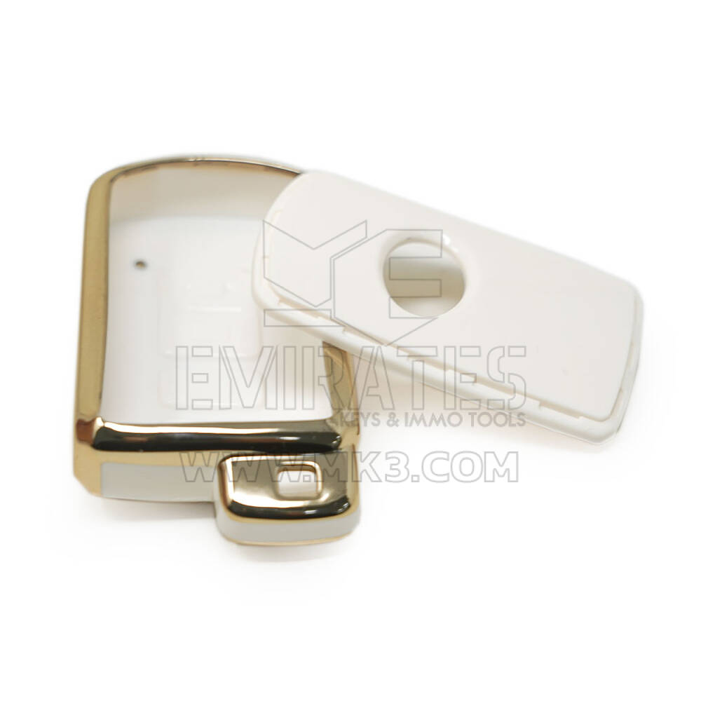 New Aftermarket Nano High Quality Cover For Toyota Camry 2012-2017 Remote Key 3+1 Buttons White Color | Emirates Keys
