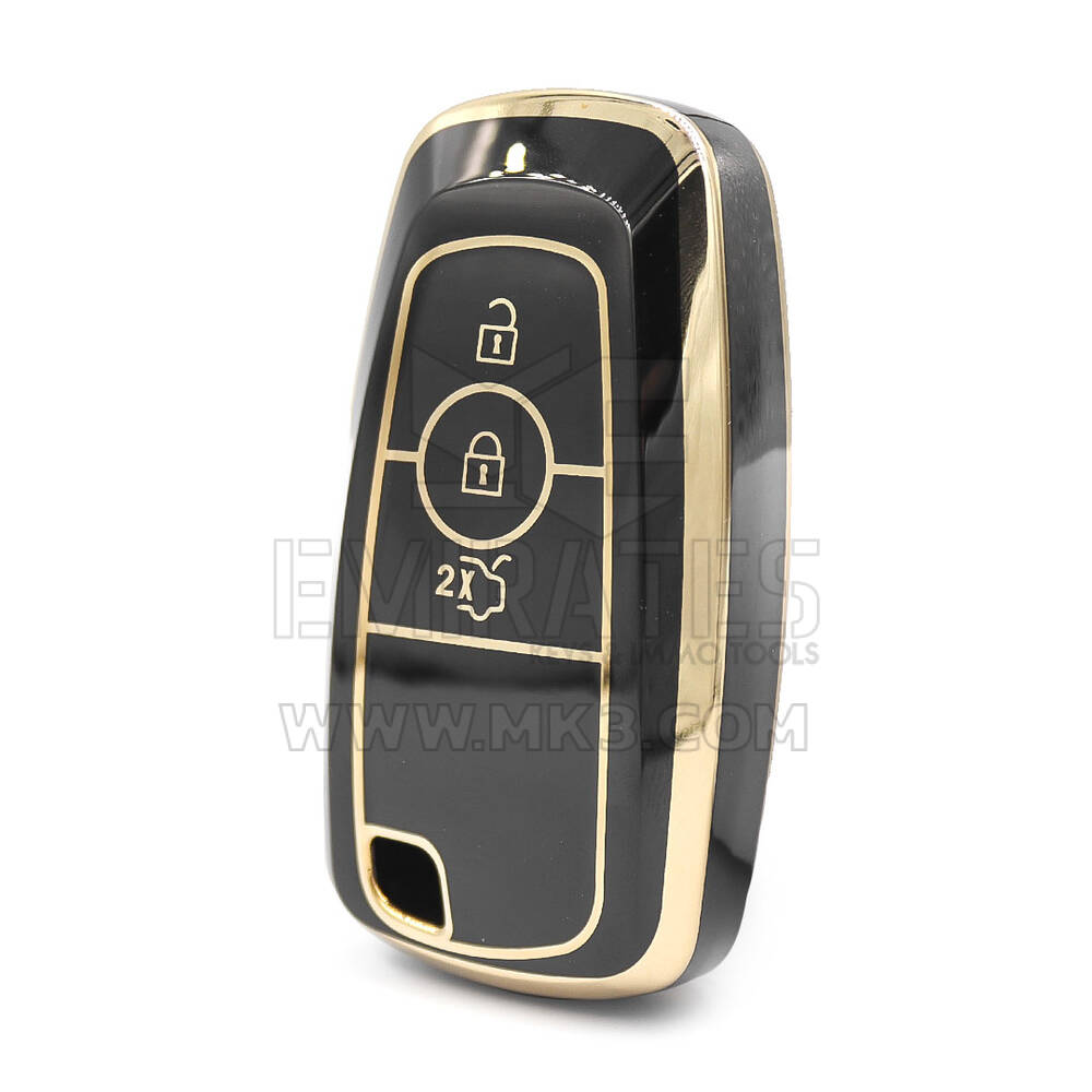 Nano High Quality Cover For Ford Remote Key 3 Buttons Black Color
