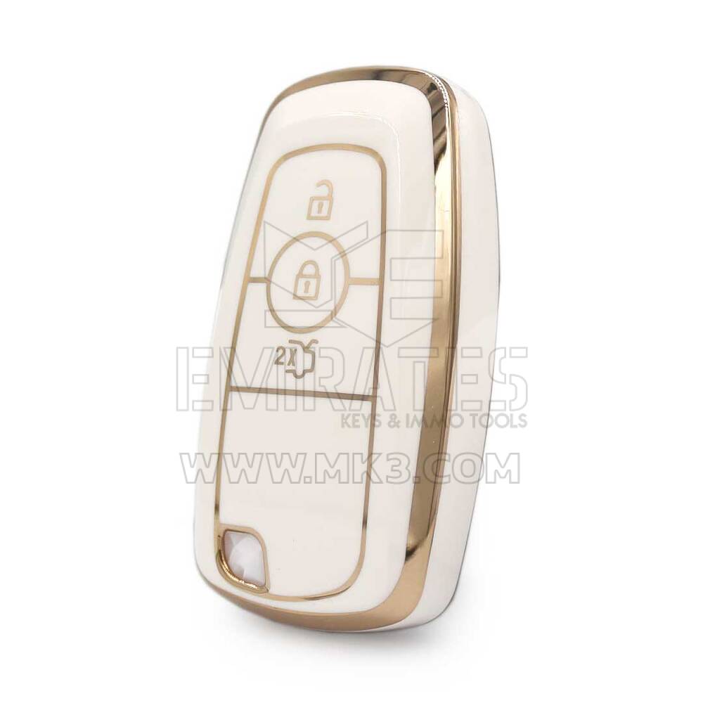Nano High Quality Cover For Ford Remote Key 3 Buttons White Color