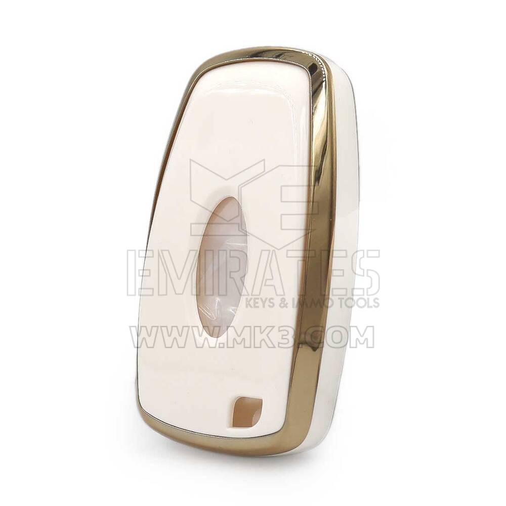 Capa Nano Para Ford Remote Key 3 Botões Cor Branca | MK3