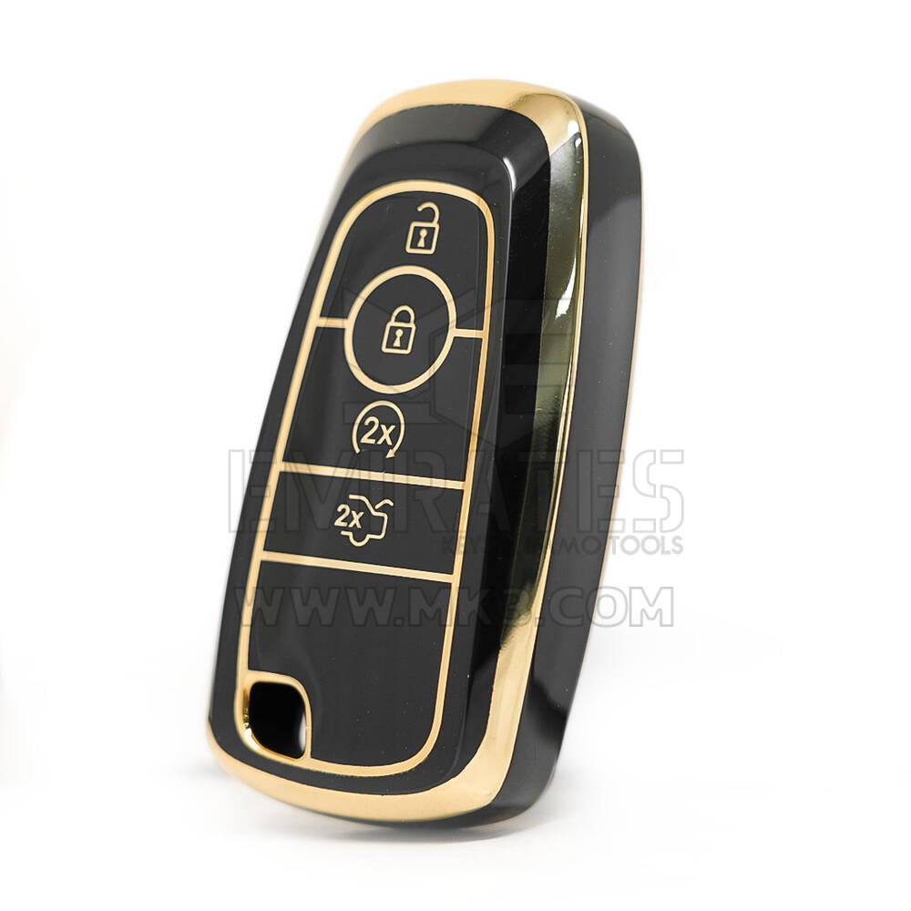 Nano High Quality Cover For Ford Remote Key 4 Buttons Black Color