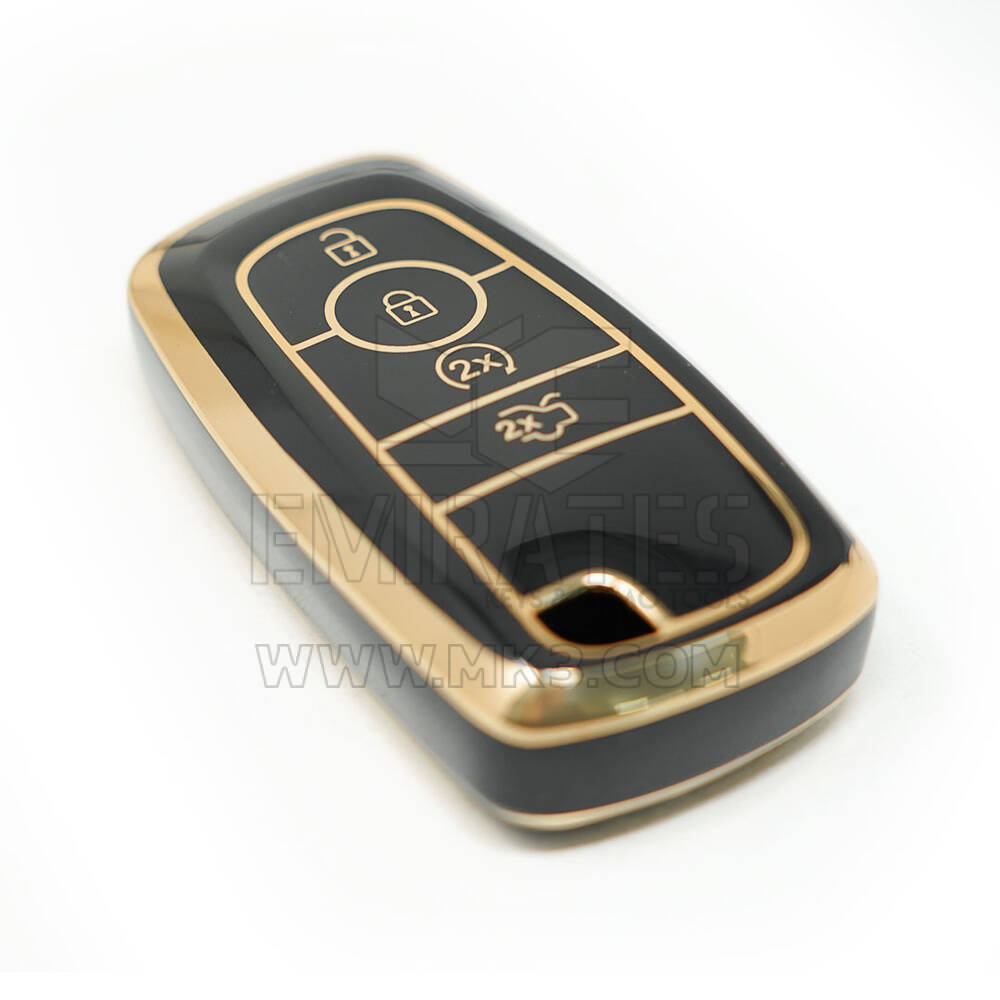 New Aftermarket Nano Cover di alta qualità per chiave telecomando Ford 4 pulsanti colore nero | Chiavi degli Emirati
