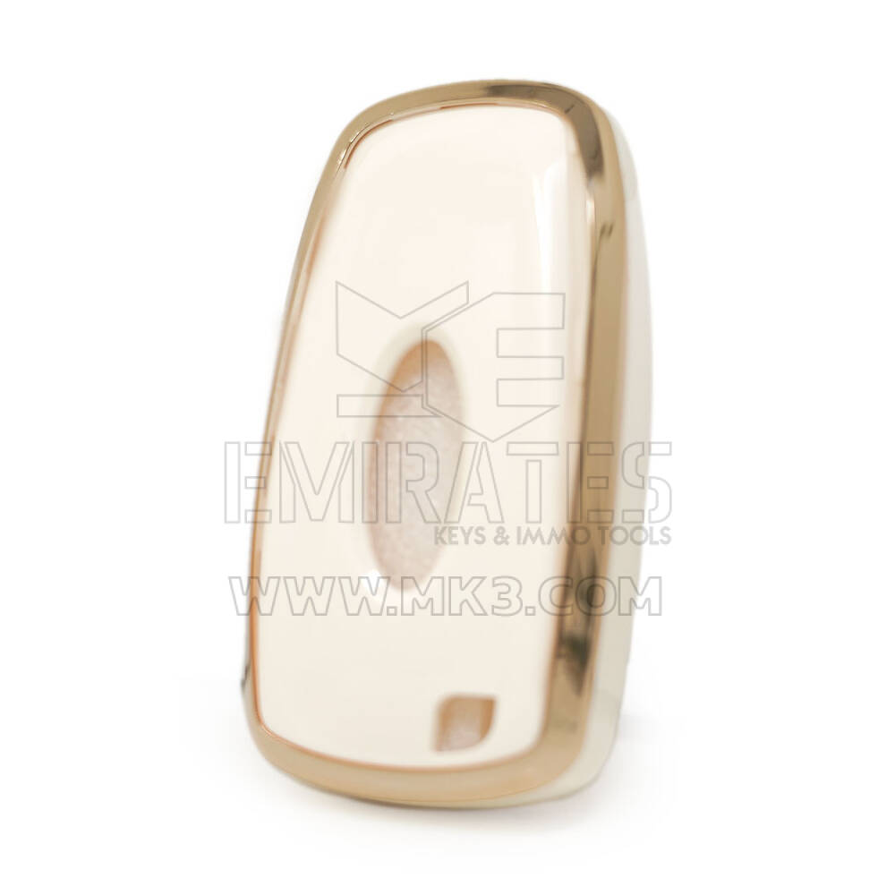 Nano Capa Para Ford Remote Key 4 Botões Cor Branca | MK3