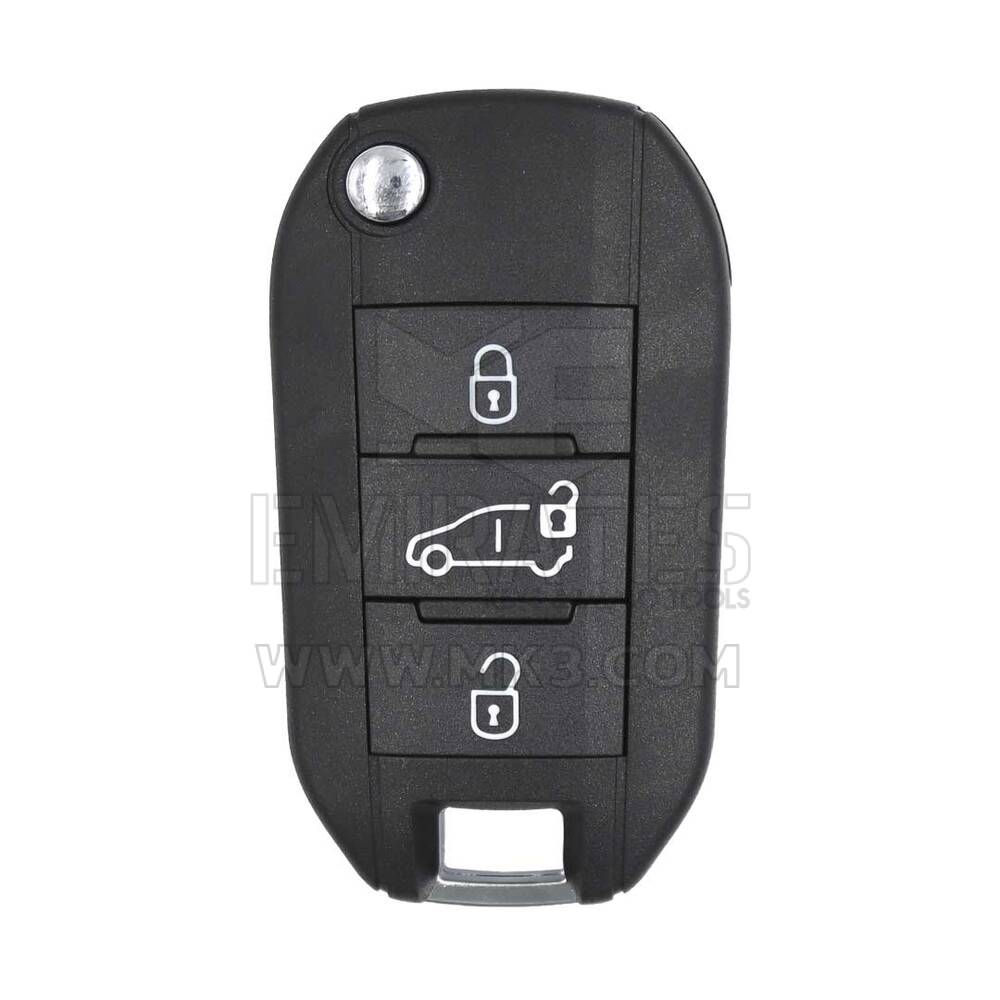 Peugeot Flip Remote Key 3 Button Slider Door 434MHz chip 4A 9809825177 / 2015DJ2893 / 08454610 / HUF8435