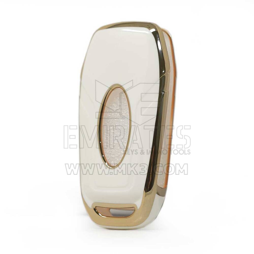 Nano Cover per chiave telecomando Ford Fusion Flip 3 pulsanti bianco | MK3