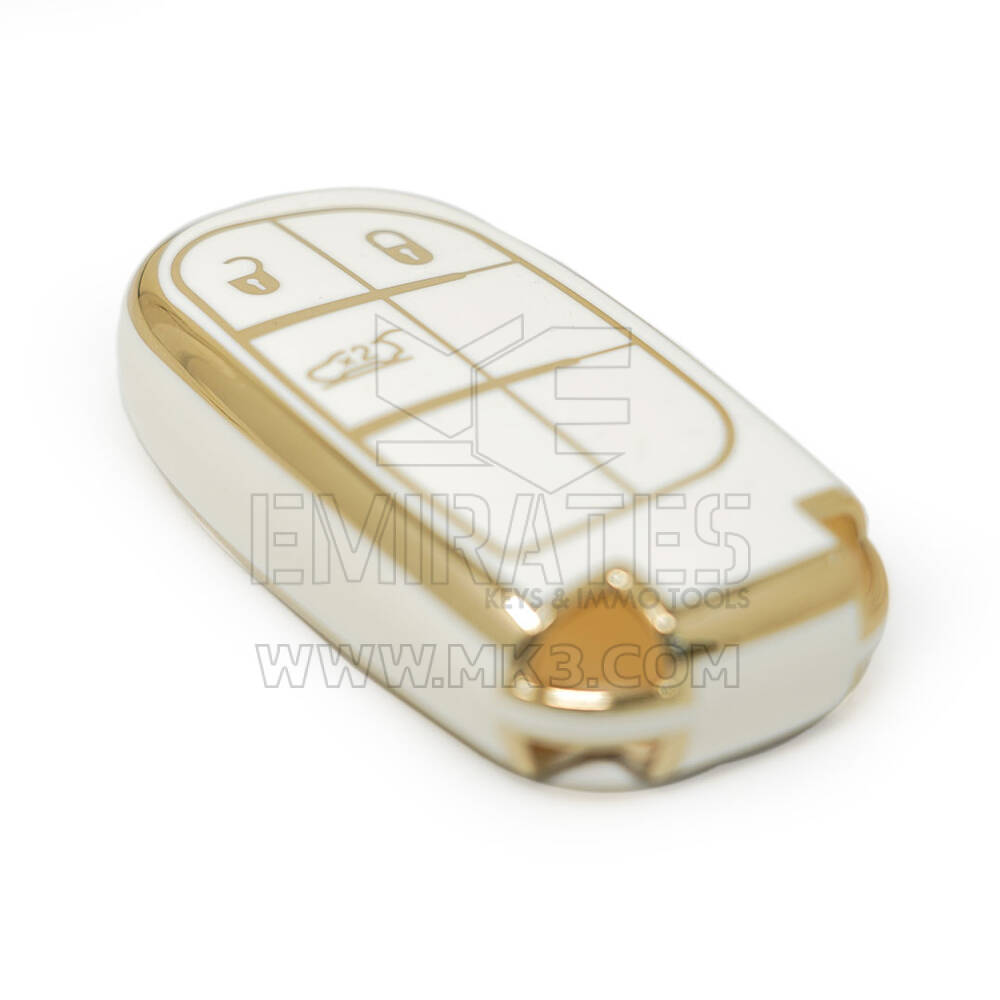 Nueva cubierta de alta calidad Nano del mercado de accesorios para Jeep Remote Key 3 botones Color blanco | Claves de los Emiratos