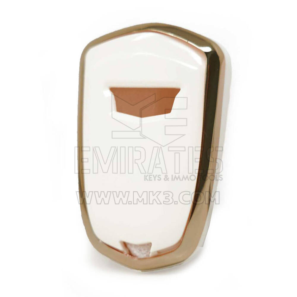 Nano Cover For Cadillac Remote Key 3+1 Buttons White Color | MK3