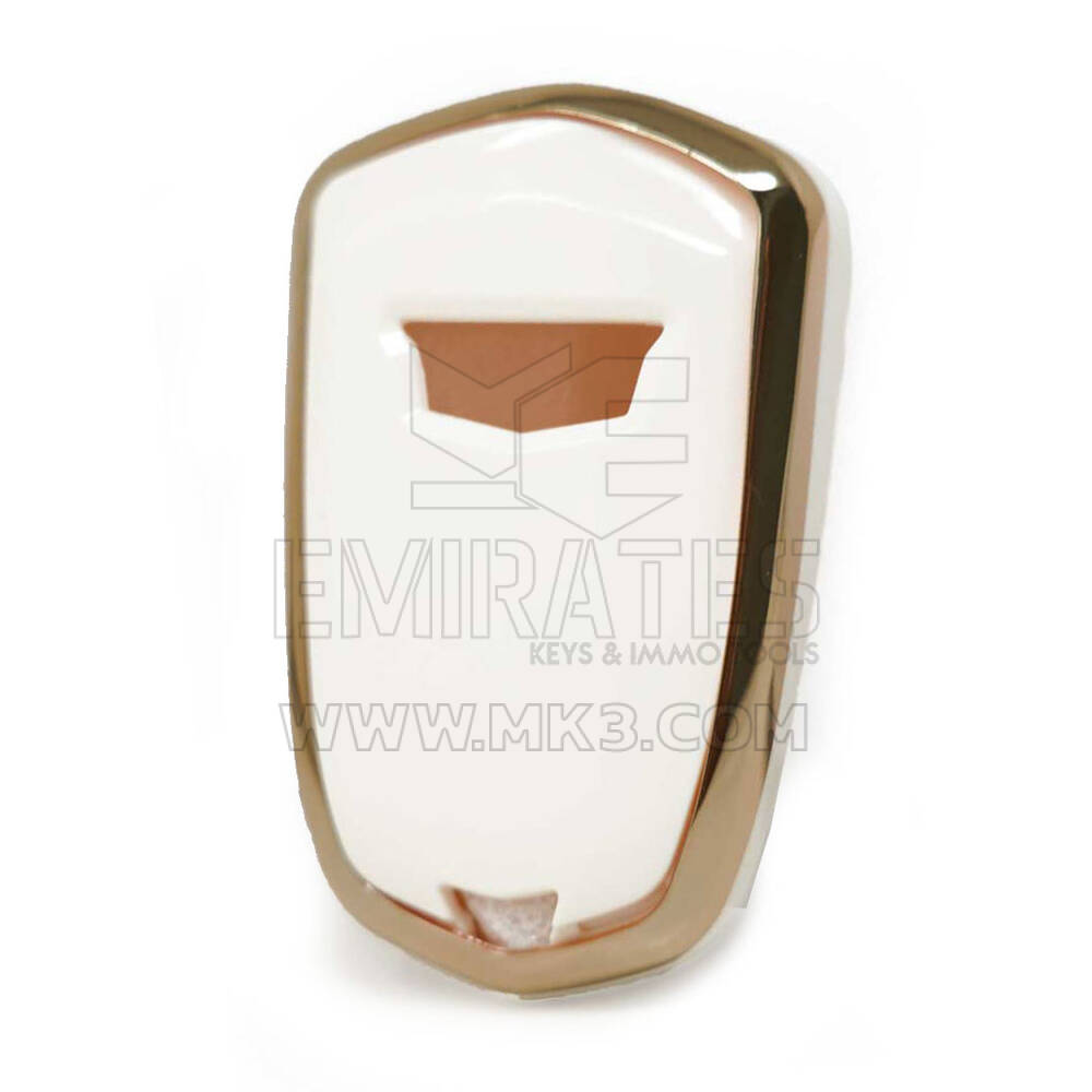 Nano Cover Para Cadillac Remote Key 3+1 Botones Color Blanco | mk3