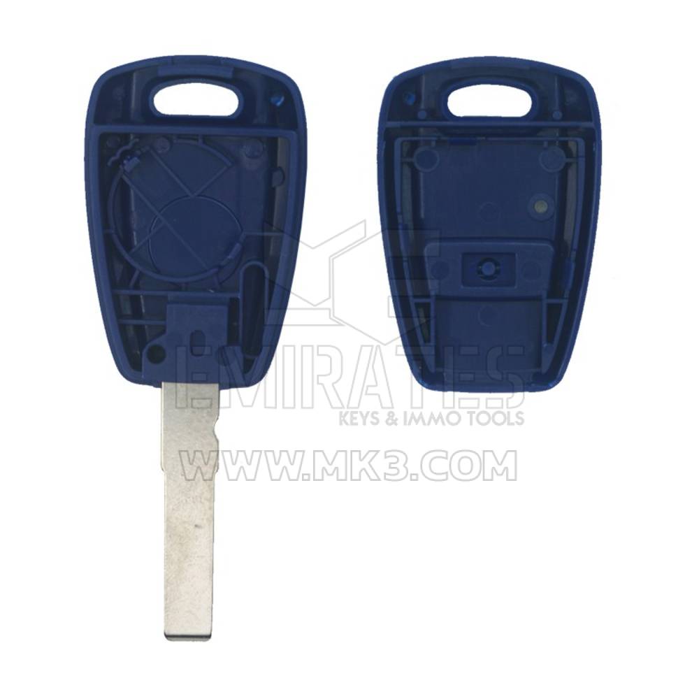 Coque de clé à distance Fiat de haute qualité 1 bouton SIP22 (bleu), couvercle de clé à distance, remplacement des coques de porte-clés à bas prix | Clés des Émirats