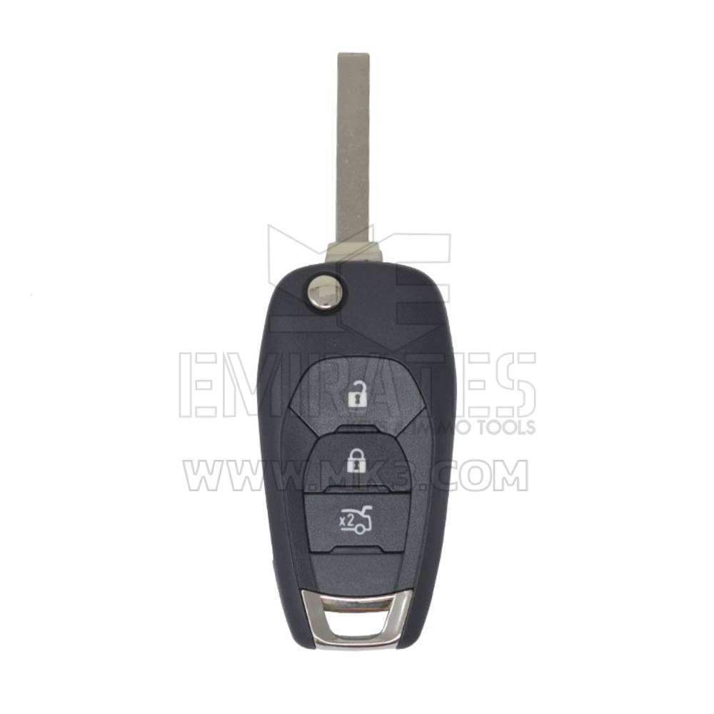 Novo aftermarket Chevrolet Modern Flip Remote Key Shell 3 botões, tampa da chave remota do carro, substituição de conchas de chaveiro a preços baixos | Chaves dos Emirados