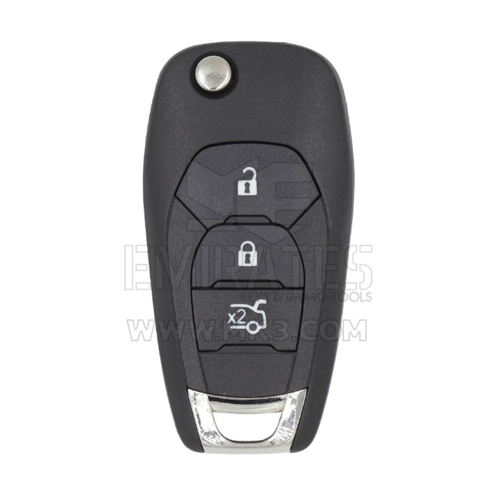 Chevrolet 2019 Flip Remote Key 3 Botões 433Mhz PCF7937E Transponder