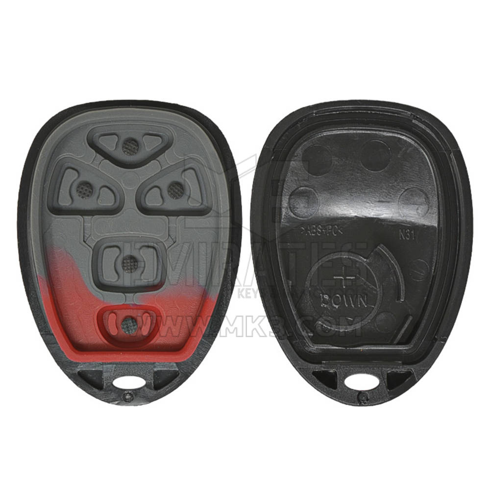 Nouveau Chevrolet GMC 2008 Coque de clé à distance 5 boutons avec support de batterie, couvercle de clé à distance de voiture, remplacement de coques de porte-clés à bas prix | Clés des Émirats