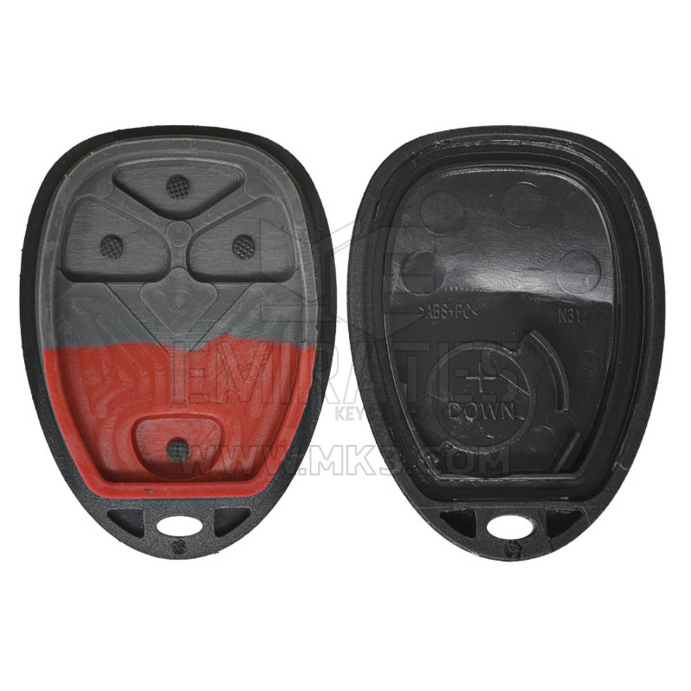  New Aftermarket Chevrolet GMC 2008 Remote Key Shell Key fob shell replacement 3+1 Button Start Button Type with Battery Holder  | Emirates Keys