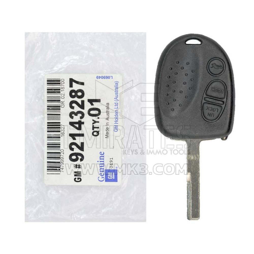 New Genuine - OEM Chevrolet Lumina Caprice 1998-2006 Genuine Head Remote Key 3 Buttons Numéro de pièce du fabricant : 92143287 | Clés Emirates