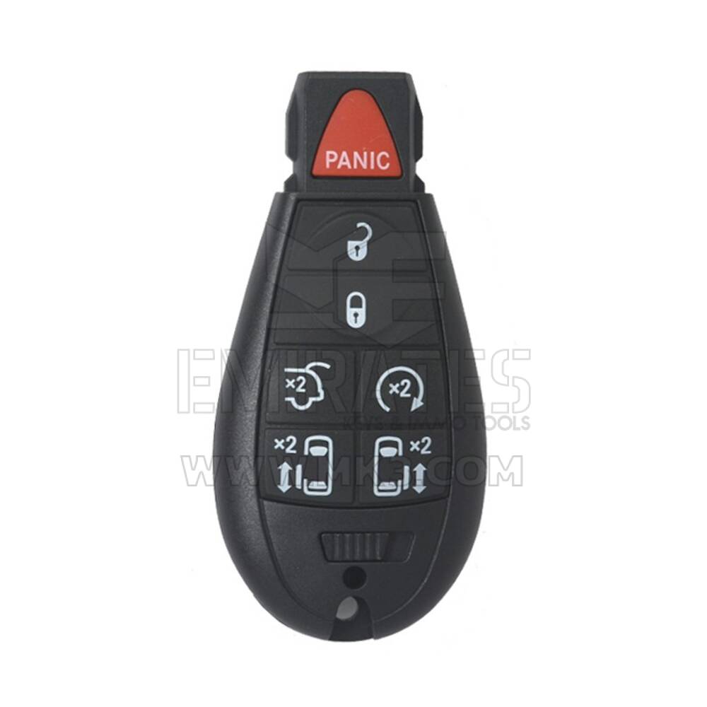 Jeep Dodge Chrysler Fobik Remote Key 6 + 1 Buttons 433MHz HITAG 2 - ID46 -PCF7941 Transponder