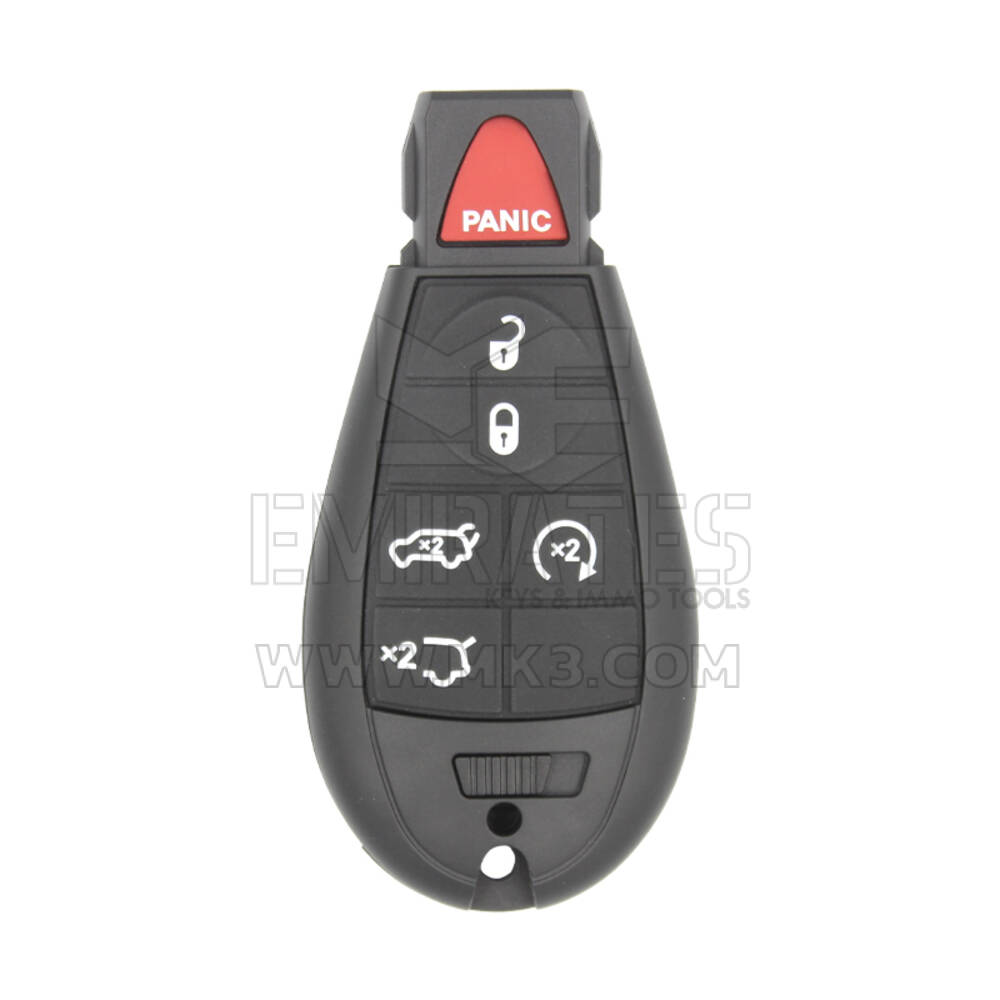 Chrysler Jeep Dodge Fobik Chave Remota 5 + 1 Botões 433MHz com Botão Iniciar FCC ID: ‎M3N5WY783X - IYZ-C01C