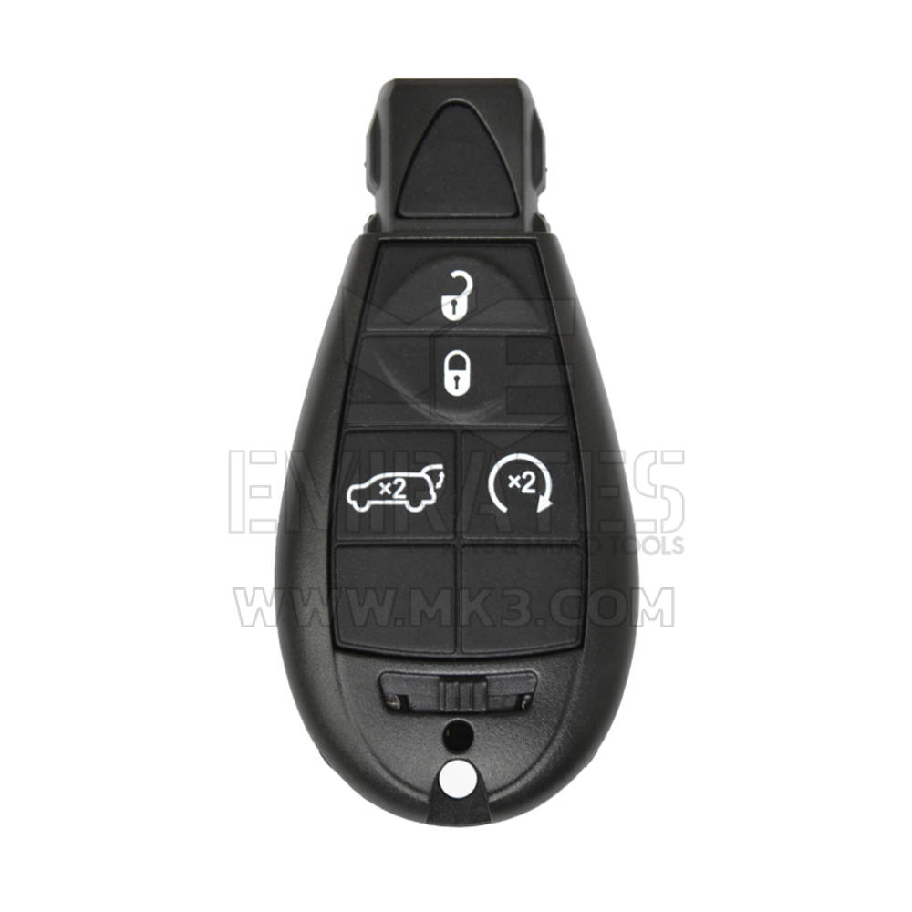 Chrysler Jeep Dodge Fobik Remote Key Shell 4 Button Without Panic