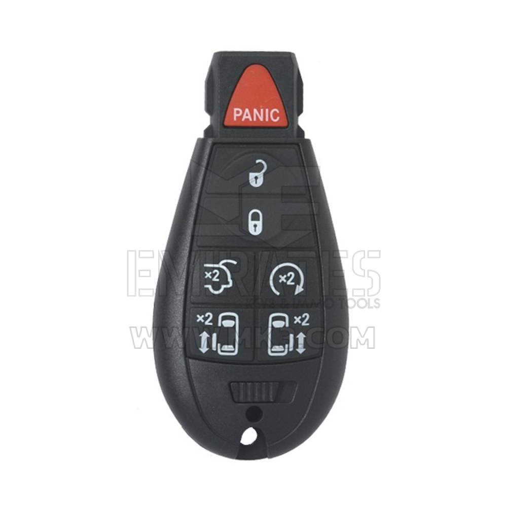 Chrysler Jeep Dodge Fobik Remote Key Shell 7 Button with Start