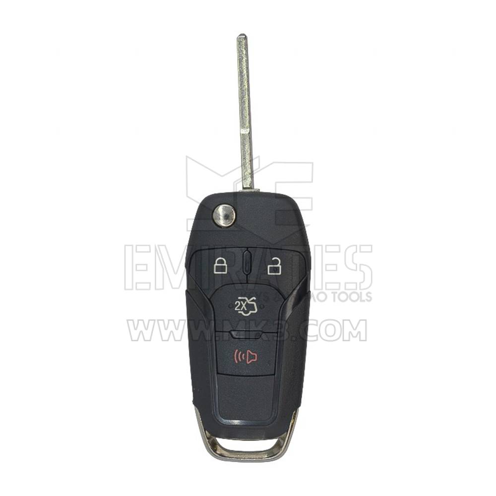 Guscio chiave telecomando Ford Fusion Flip aftermarket di alta qualità 3+1 pulsanti, copri chiave telecomando Emirates Keys, sostituzione gusci portachiavi a prezzi bassi.