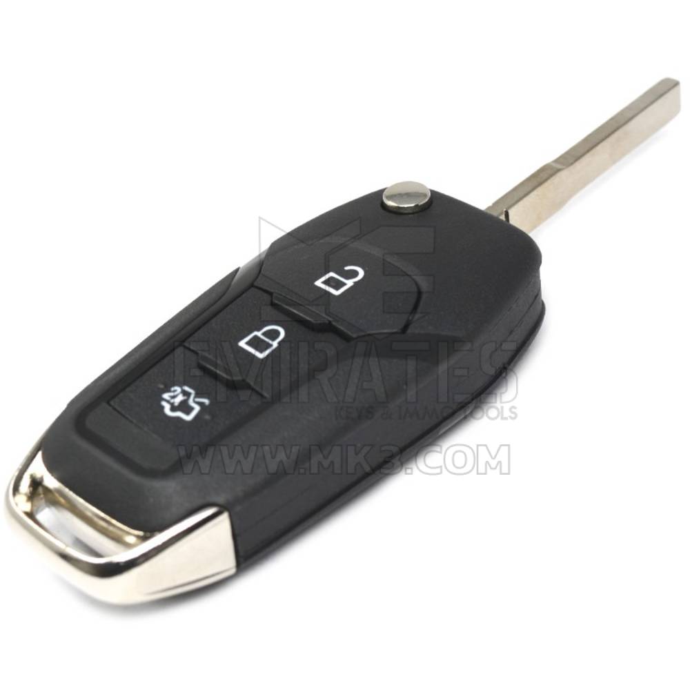 High Quality Aftermarket Ford Flip Remote Key Shell 3 Buttons, Emirates Keys Remote key cover, Key fob shells replacement at Low Prices.