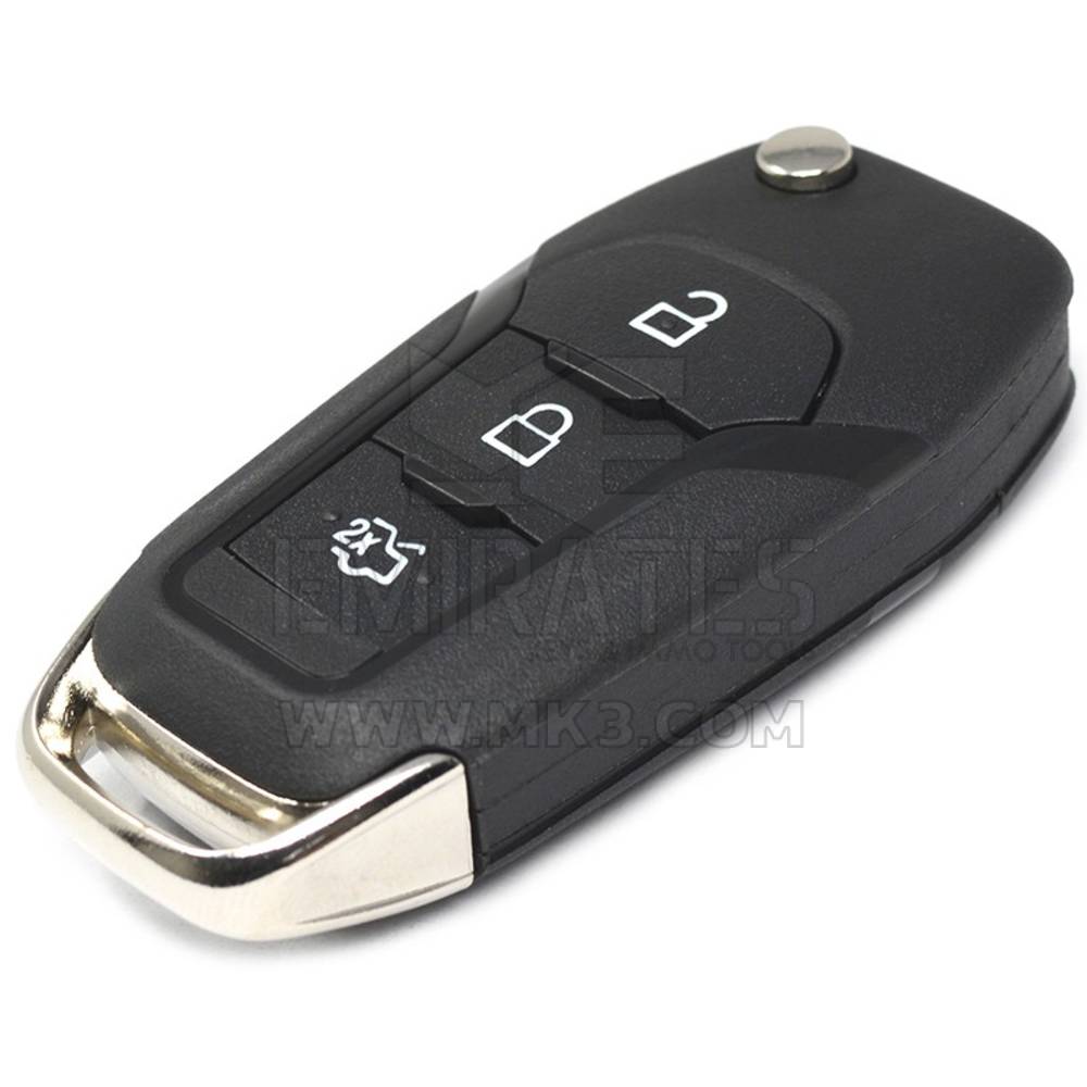 Capa de chave remota Ford Flip de alta qualidade com 3 botões, capa de chave remota Emirates Keys, substituição de conchas de chaveiro a preços baixos.