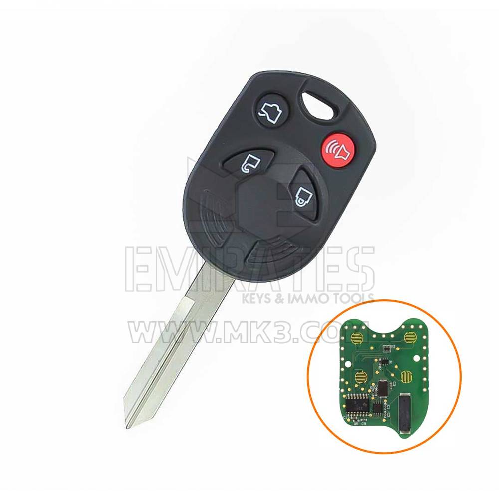 Ford 2010 Remote Key Shell 4 Buttons FO38R Blade