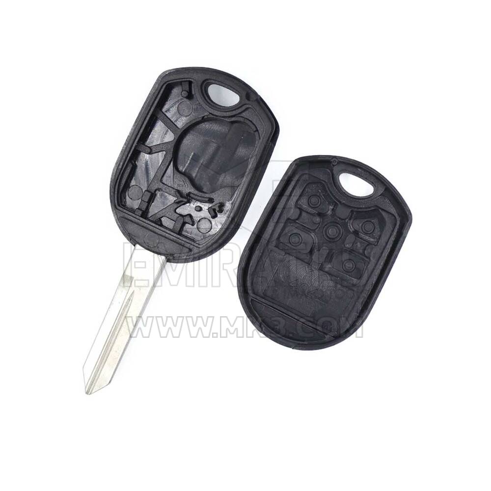 Coque de clé télécommande Ford 2014 5 boutons avec clé, coque de télécommande Emirates Keys, coque de clé télécommande de voiture, remplacement de coques de clé à bas prix.