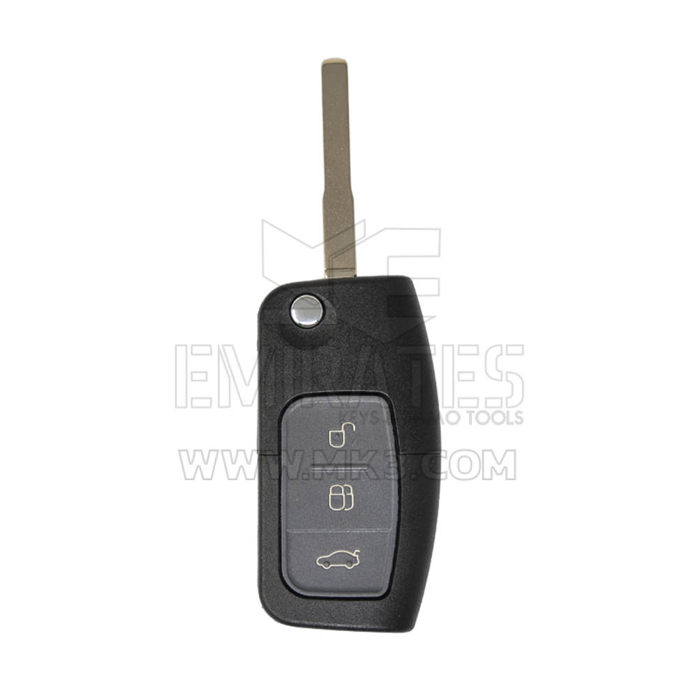 Carcasa para llave remota Ford Flip de 3 botones, hoja HU101, funda para control remoto Emirates Keys, cubierta para llave remota de automóvil, reemplazo de carcasas para llavero a precios bajos.